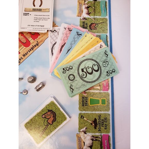 Horse-Opoly Equine Equestrian Themed Monopoly Board Game COMPLETE Excellent Cond - Picture 3 of 14